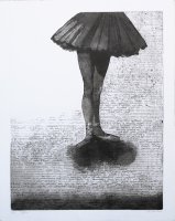 Nijolė Šaltenytė, „Tyla“, 2017, 64 x 52, ofortas, akvatinta